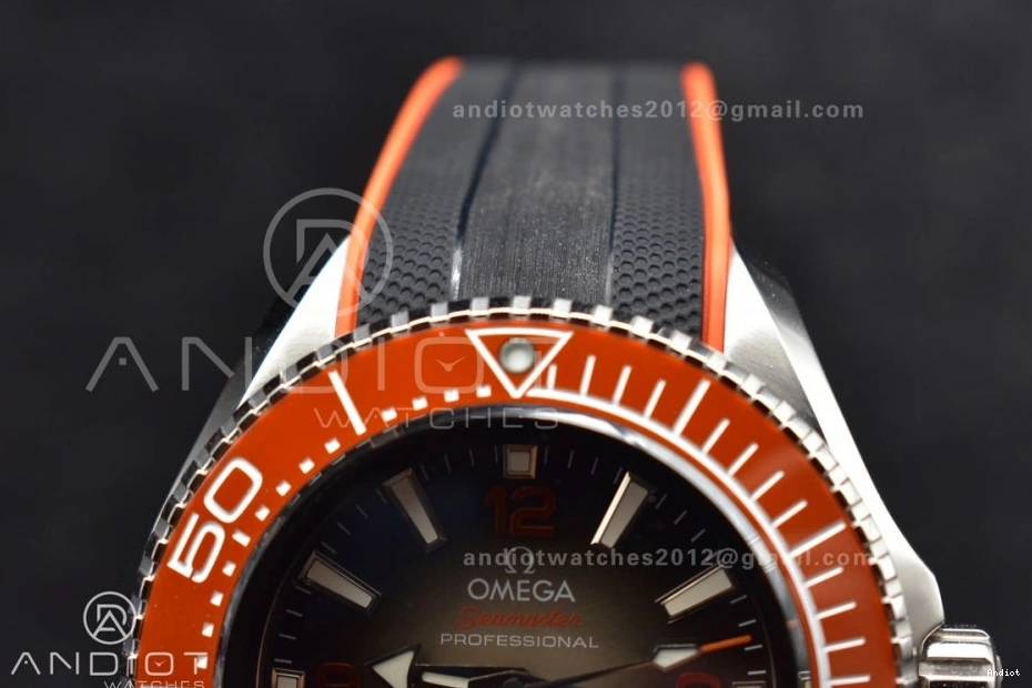 Best Black Gray Orange on 6000M Seamaster Dial Edition Rubber 1:1 Bezel Ceramic A2824 SS Ultra TF Deep Strap 1103